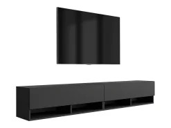 Móvel De Tv* Móvel TV : (2 x 100) Fosco, 200 × 32 × 34 cm Preto