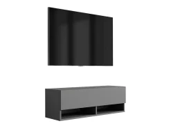 Móvel De Tv* Móvel TV : Antracite, 100 × 32 × 34 cm Cinzento
