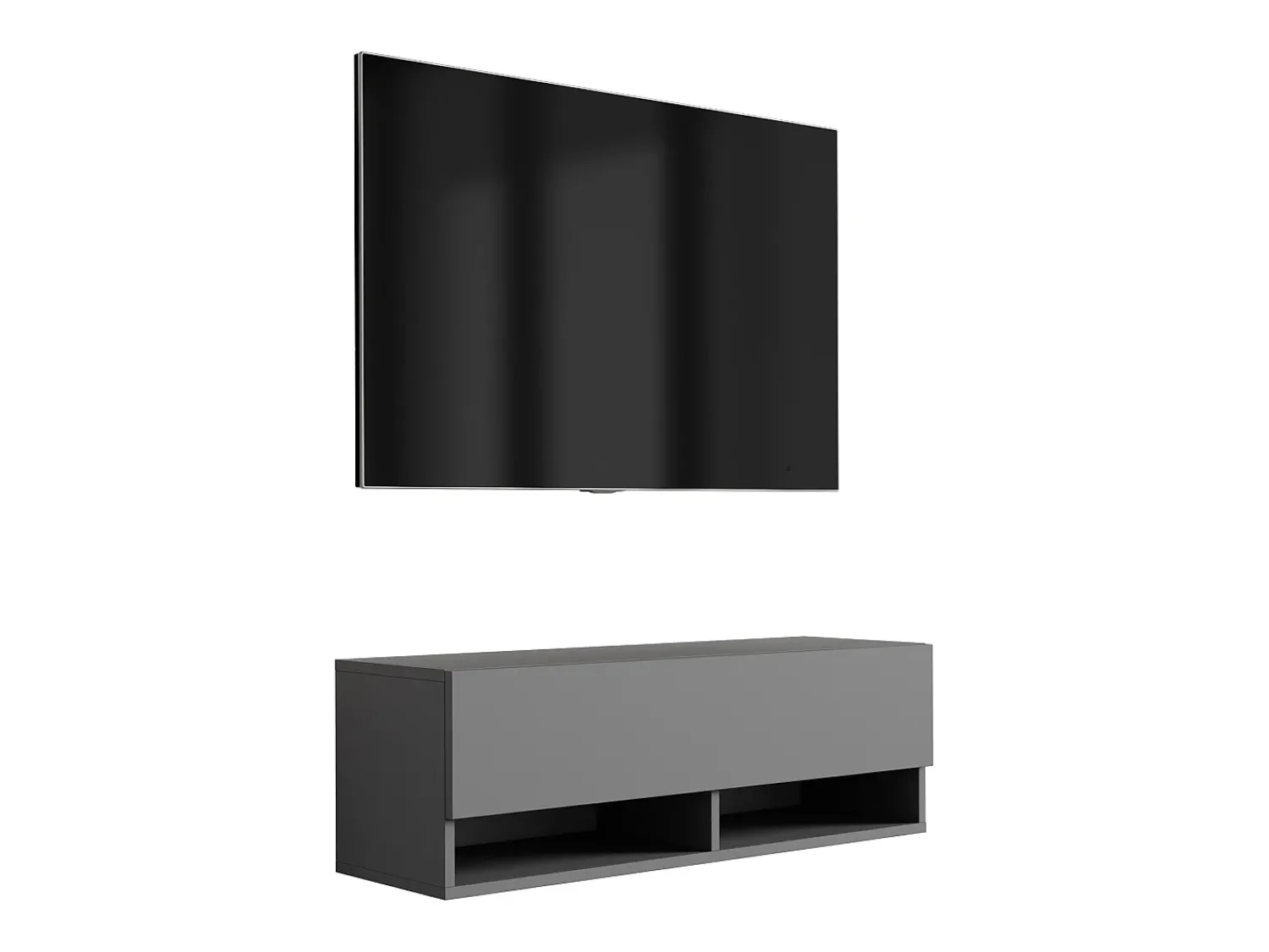 Móvel De Tv* Móvel TV : Antracite, 100 × 32 × 34 cm Cinzento