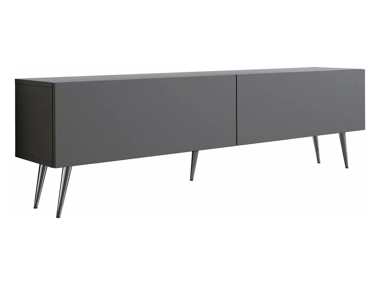 Móvel TV : Antracite, patas cromadas, 170 x 52 x 32 cm^ Móvel De Tv
