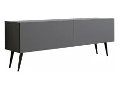 Móvel TV : Antracite, patas pretas, 140 x 52 x 32 cm^ Móvel De Tv