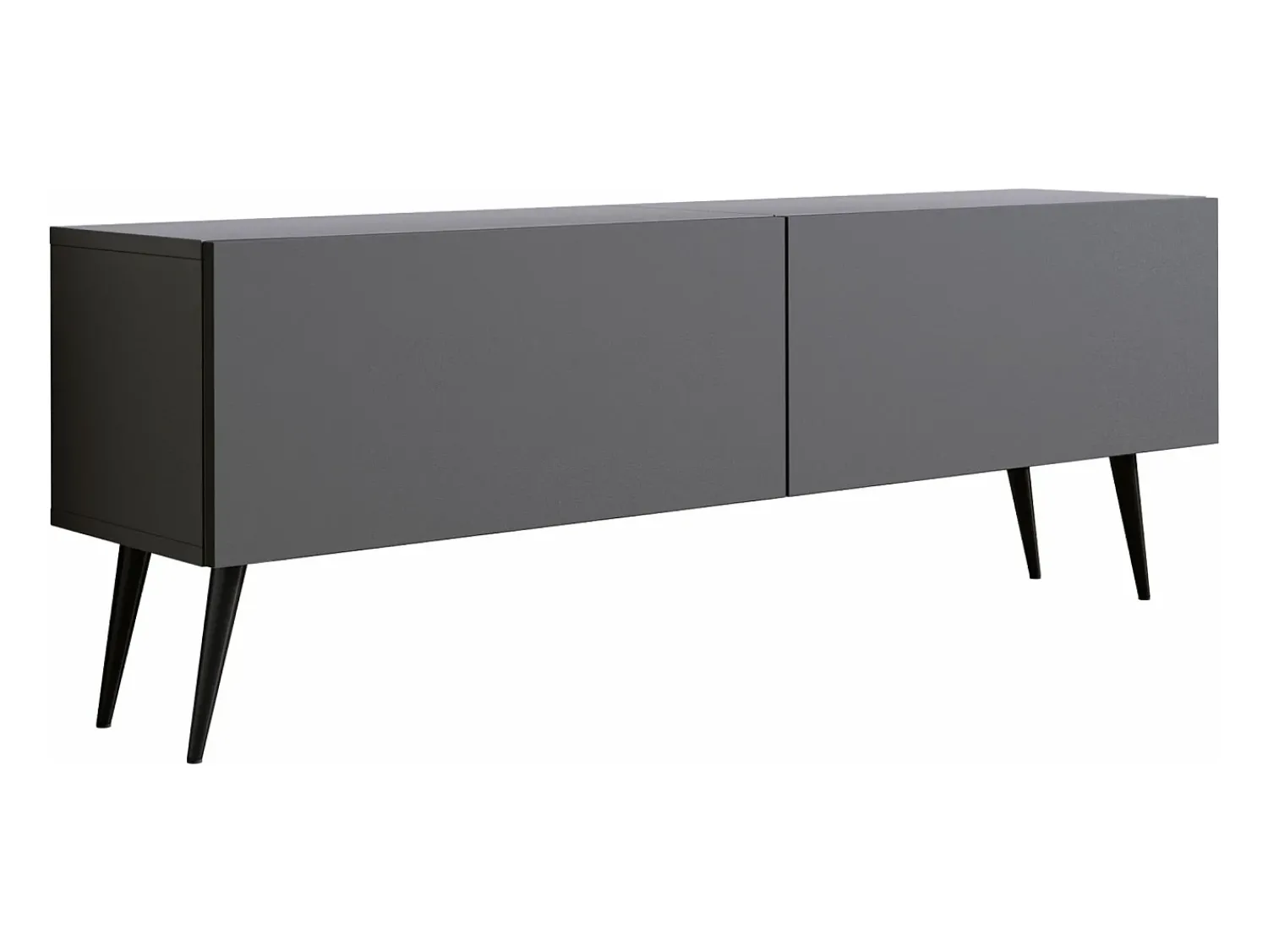 Móvel TV : Antracite, patas pretas, 140 x 52 x 32 cm^ Móvel De Tv