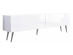 Móvel De Tv| Móvel TV : Fosco / Brilhante, patas cromadas, 170 x 52 x 32 cm Branco