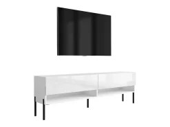 Móvel TV : Fosco / Brilhante, pernas pretas retas, 170 × 32 × 52 cm^ Móvel De Tv