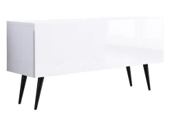 Móvel TV : Fosco / Brilhante, patas pretas, 100 x 52 x 32 cm^ Móvel De Tv
