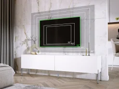 Móvel TV : Fosco, patas cromadas, 170 x 52 x 32 cm^ Móvel De Tv