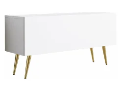 Móvel De Tv* Móvel TV : Fosco, patas douradas, 100 x 52 x 32 cm Branco