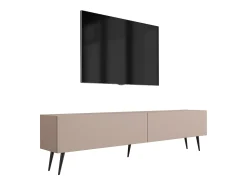 Móvel De Tv* Móvel TV : Caramelo, patas pretas, 170 x 52 x 32 cm Castanho