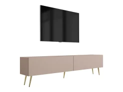 Móvel TV : Caramelo, 170 x 52 x 32 cm, patas douradas^ Móvel De Tv