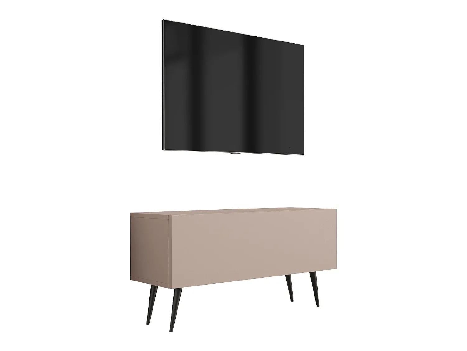 Móvel TV : Caramelo, 100 x 52 x 32 cm, patas pretas^ Móvel De Tv