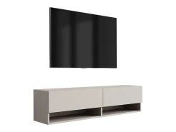 New Móvel TV : Caxemira, 140 × 32 × 34 cm Bege