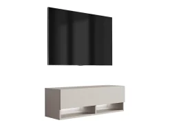 Móvel De Tv| Móvel TV : Caxemira, LED branco, 100 × 32 × 34 cm Bege