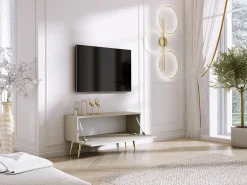 Móvel TV : Caxemira, patas dourados, 100 x 52 x 32 cm^ Móvel De Tv