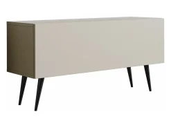 Clearance Móvel TV : Caxemira, patas pretas, 100 x 52 x 32 cm Bege