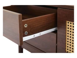 Online ModernLuxe Móvel TV - com 2 portas em verga e 4 gavetas - adequado para TVs até 80" - Castanho