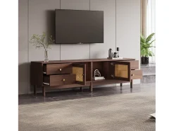 Online ModernLuxe Móvel TV - com 2 portas em verga e 4 gavetas - adequado para TVs até 80