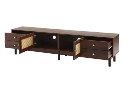 Online ModernLuxe Móvel TV - com 2 portas em verga e 4 gavetas - adequado para TVs até 80