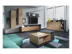 Móvel De Tv|Petits-Meubles Móvel TV 1 gaveta Ilyes madeira e cinzento 219cm Castanho
