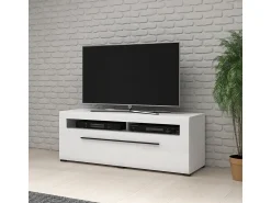 Petits-Meubles Móvel TV 1 gaveta Louis 140cm Branco