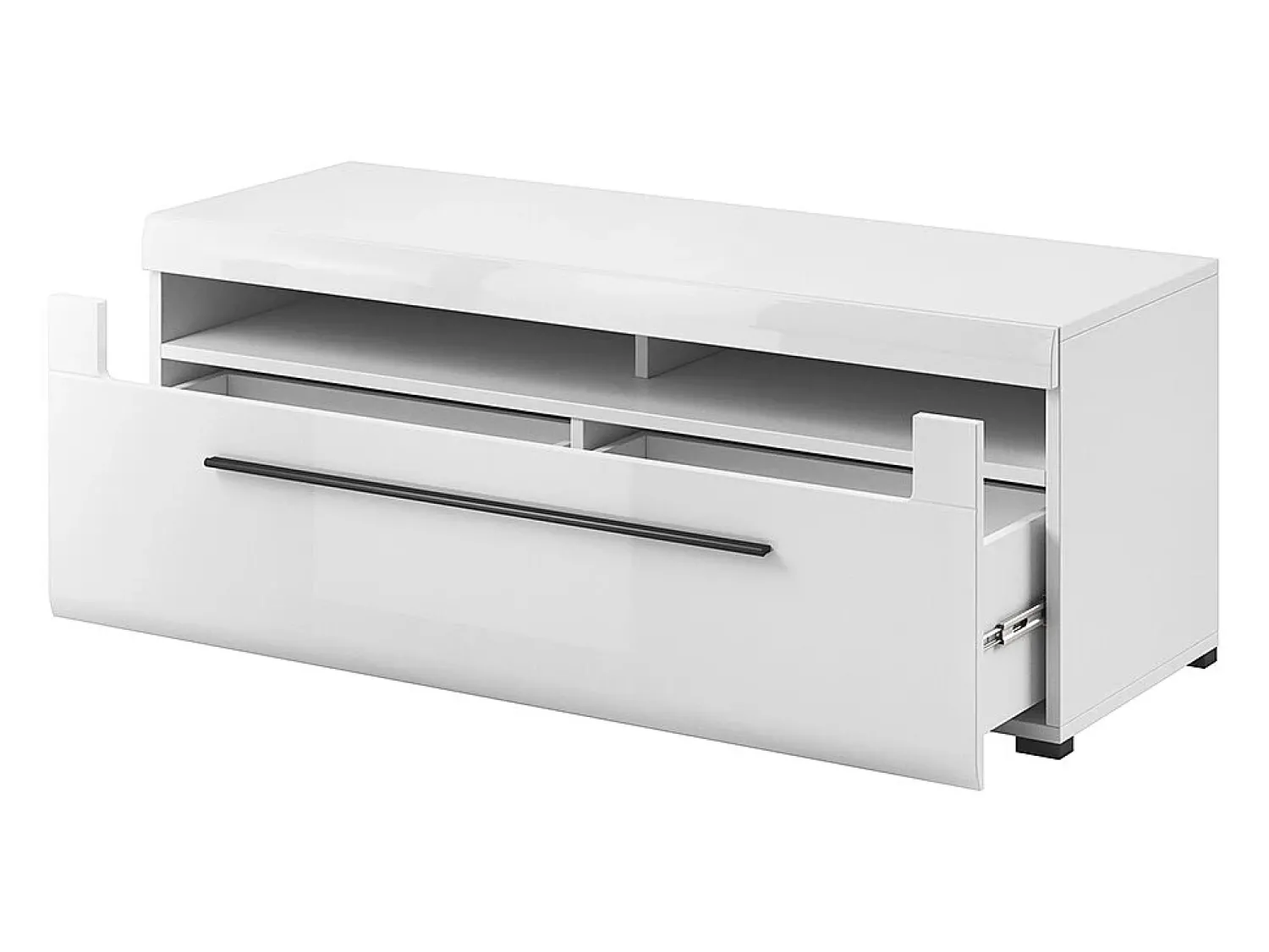 Petits-Meubles Móvel TV 1 gaveta Louis 140cm Branco
