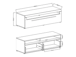 Móvel De Tv|Petits-Meubles Móvel TV 1 gaveta Louis 160cm Branco
