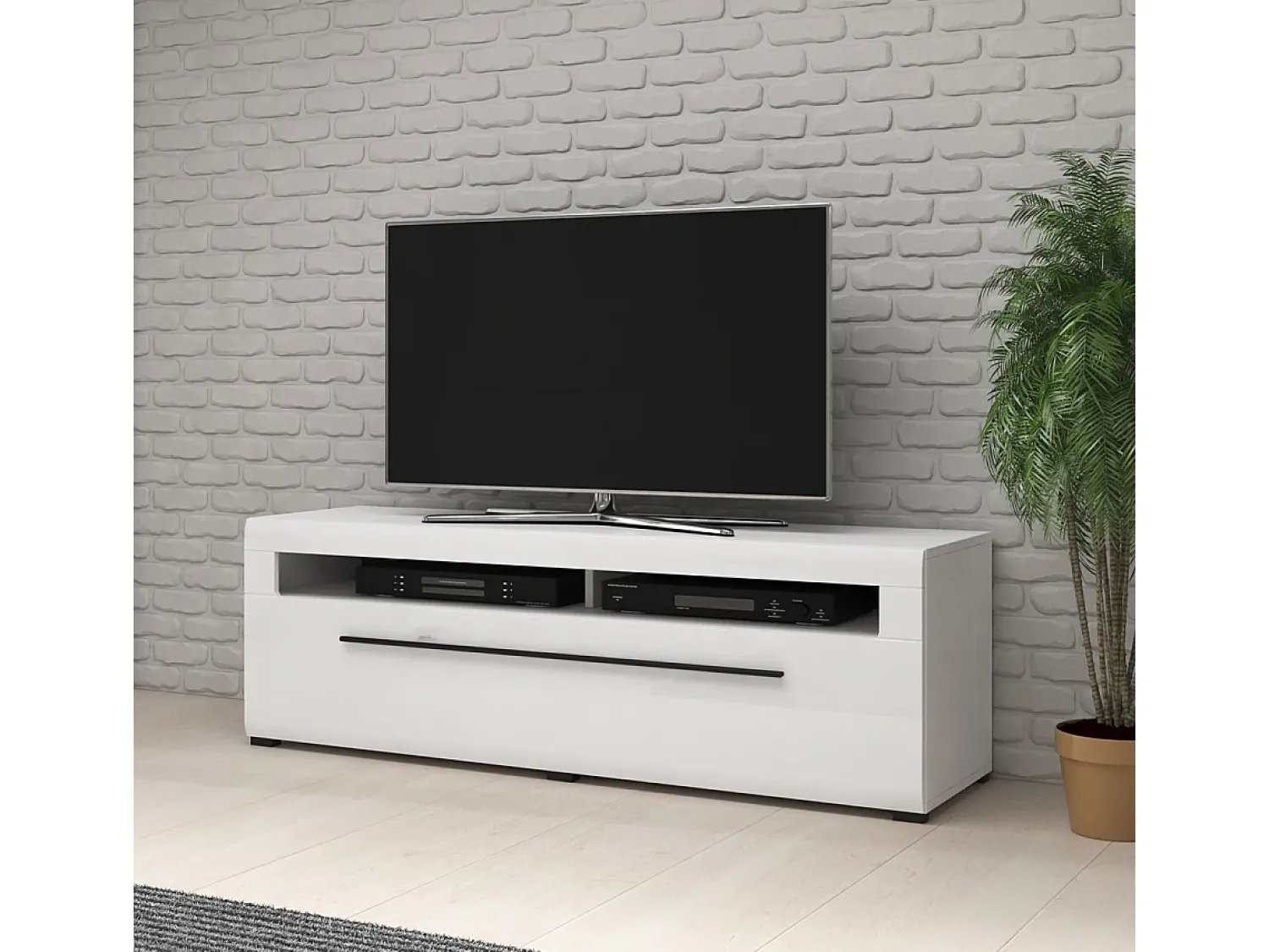 Móvel De Tv|Petits-Meubles Móvel TV 1 gaveta Louis 160cm Branco