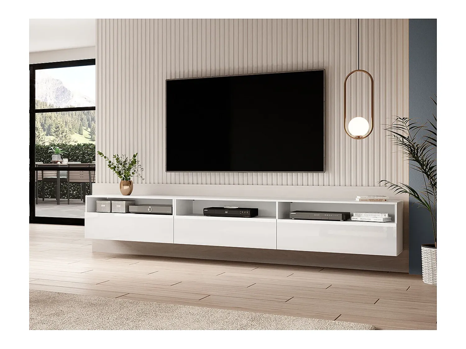 Petits-Meubles Móvel TV 1 gaveta Sloan 270cm^ Móvel De Tv