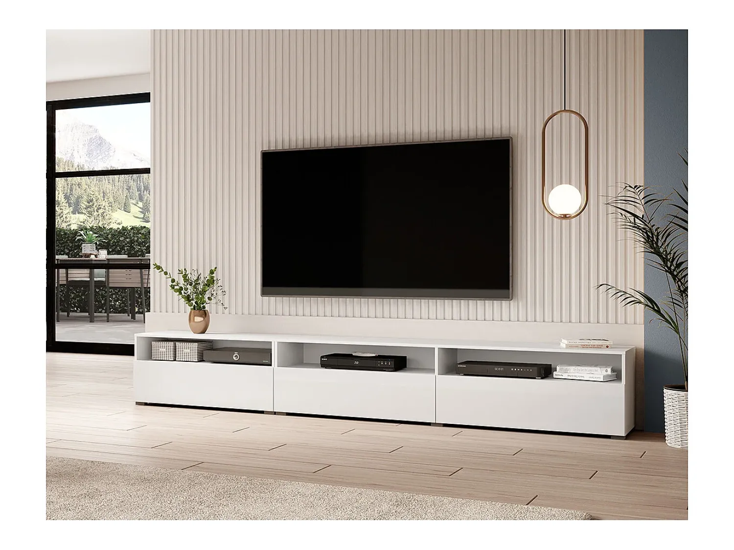 Petits-Meubles Móvel TV 1 gaveta Sloan 270cm^ Móvel De Tv