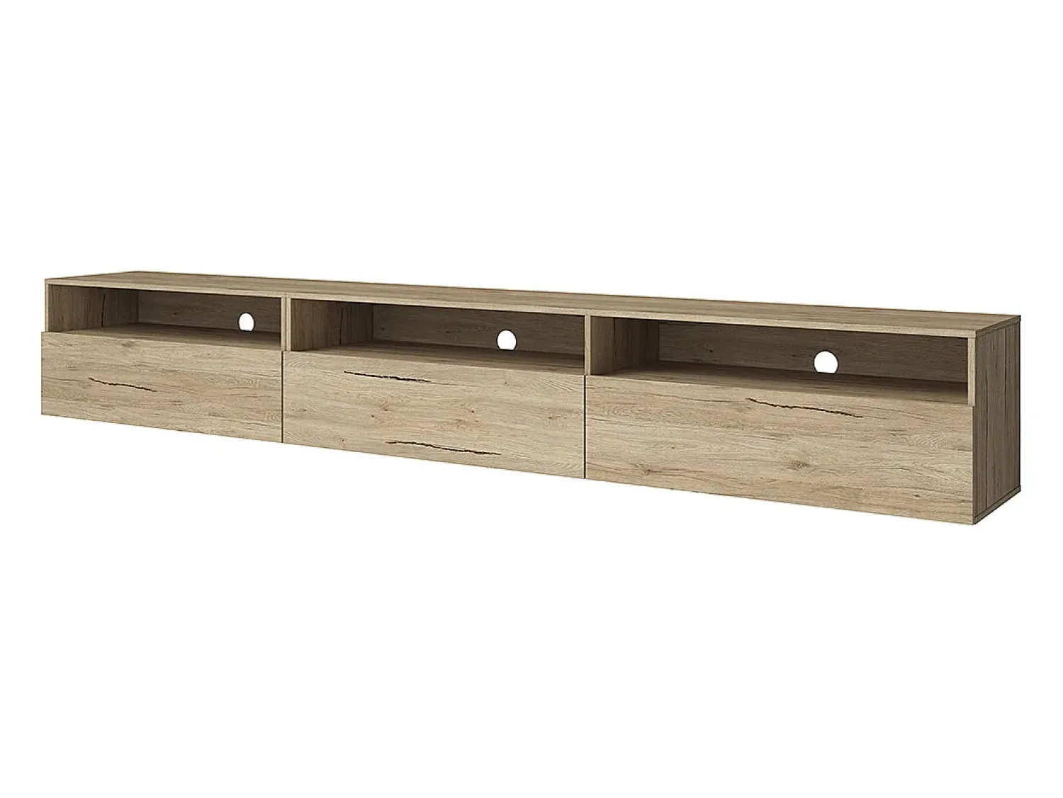 Móvel De Tv|Petits-Meubles Móvel TV 1 gaveta Sloan madeira 270cm Castanho