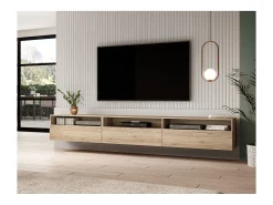 Móvel De Tv|Petits-Meubles Móvel TV 1 gaveta Sloan madeira 270cm Castanho