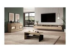 Móvel De Tv|Petits-Meubles Móvel TV 1 gaveta Sloan madeira 270cm Castanho
