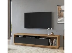 Petits-Meubles Móvel TV 3 gavetas Asten e madeira 200cm^ Móvel De Tv