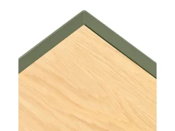 Teulat Móvel TV 2 gavetas com porta basculante verde 180x40 cm^ Móvel De Tv