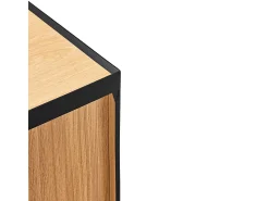 Móvel De Tv|Teulat Móvel TV 2 gavetas com porta basculante 180x40 cm Preto