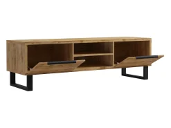 Móvel De Tv*Petits-Meubles Móvel TV 2 gavetas Eden madeira e metal 180cm Natural claro