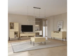Petits-Meubles Móvel TV 2 gavetas Lucilla madeira 140cm^ Móvel De Tv