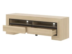 Petits-Meubles Móvel TV 2 gavetas Lucius madeira e 160cm^ Móvel De Tv