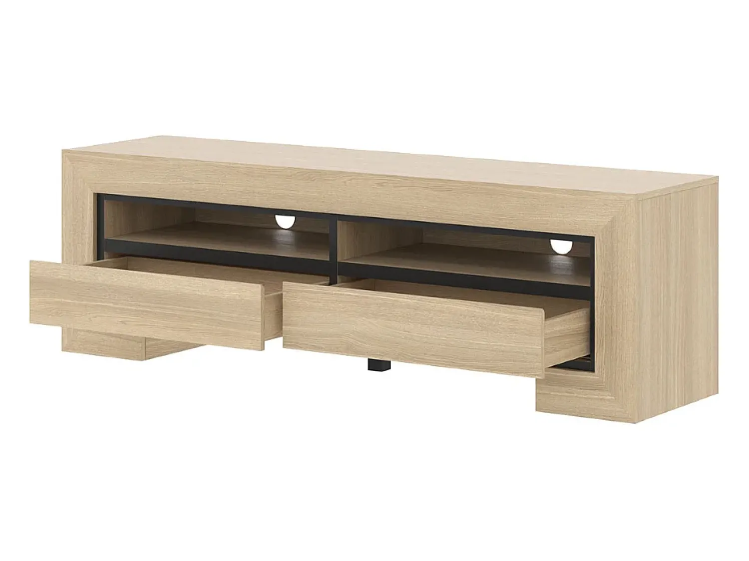 Petits-Meubles Móvel TV 2 gavetas Lucius madeira e 160cm^ Móvel De Tv
