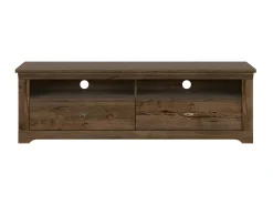 Móvel De Tv|Petits-Meubles Móvel TV 2 gavetas Noé madeira escura 153cm Natural claro