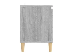 Móvel De Tv* Móvel TV + pernas de madeira maciça 103,5x35x50 cm sonoma cinza PT150944 Cinzento