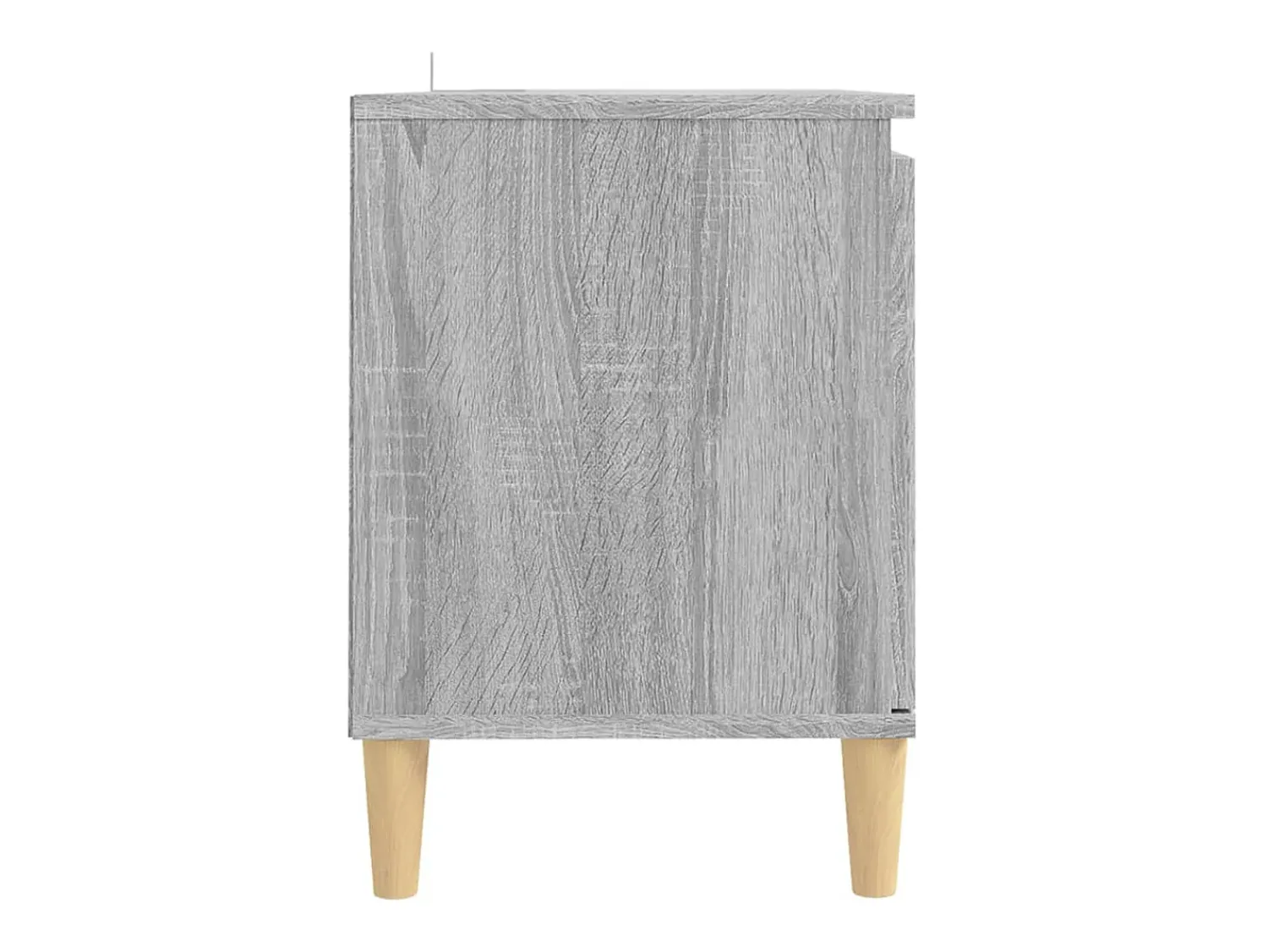 Móvel De Tv* Móvel TV + pernas de madeira maciça 103,5x35x50 cm sonoma cinza PT150944 Cinzento