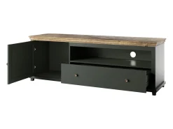Sale Petits-Meubles Móvel TV 1 porta 1 gaveta Martin e madeira 181cm Verde