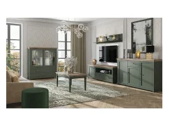Sale Petits-Meubles Móvel TV 1 porta 1 gaveta Martin e madeira 181cm Verde