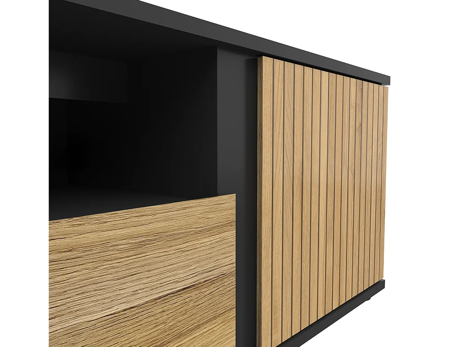 Móvel De Tv|Petits-Meubles Móvel TV 1 porta 1 gaveta Pia madeira 155cm Natural claro