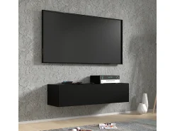 Discount Petits-Meubles Móvel TV 1 porta Bali mate 120cm Preto