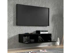 Discount Petits-Meubles Móvel TV 1 porta Bali mate 120cm Preto