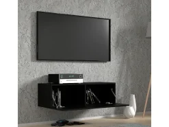 Hot Petits-Meubles Móvel TV 1 porta Bali mate 100cm Preto