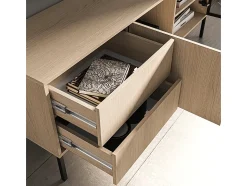 Móvel De Tv|Petits-Meubles Móvel TV 2 portas 2 gavetas Paige madeira e 160cm Preto