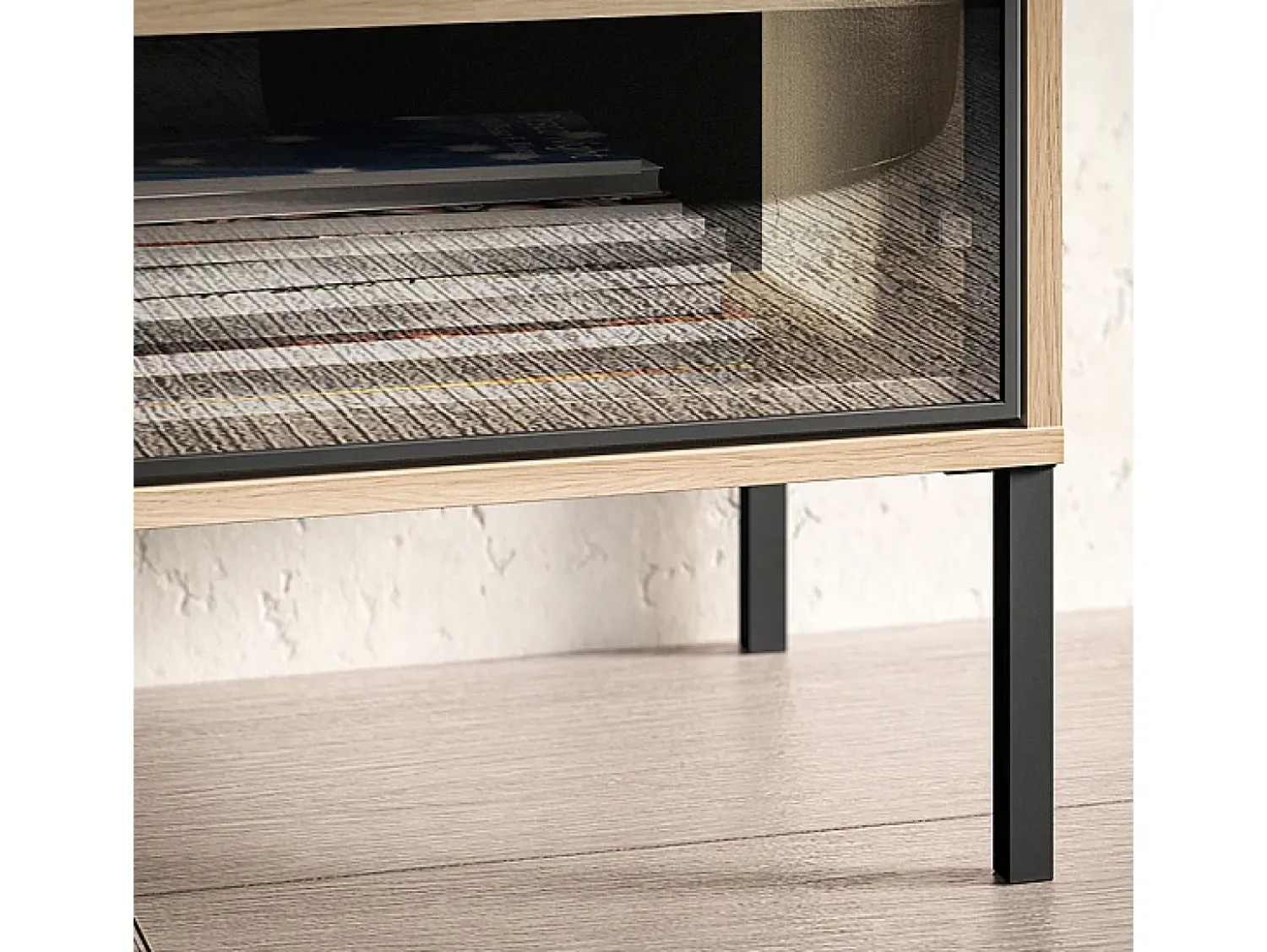 Móvel De Tv|Petits-Meubles Móvel TV 2 portas 2 gavetas Paige madeira e 160cm Preto