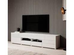 Móvel De Tv|Petits-Meubles Móvel TV 2 portas 2 gavetas Jules 208cm Branco